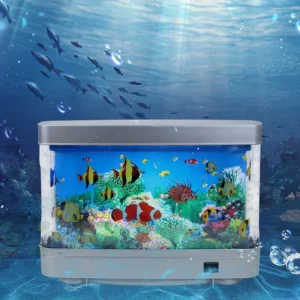 Tropical Fish Tank Lamps Artificial Aquarium Decor Virtual Ocean in Motion Night Light For Children Halloween Christmas Gift Toy 1