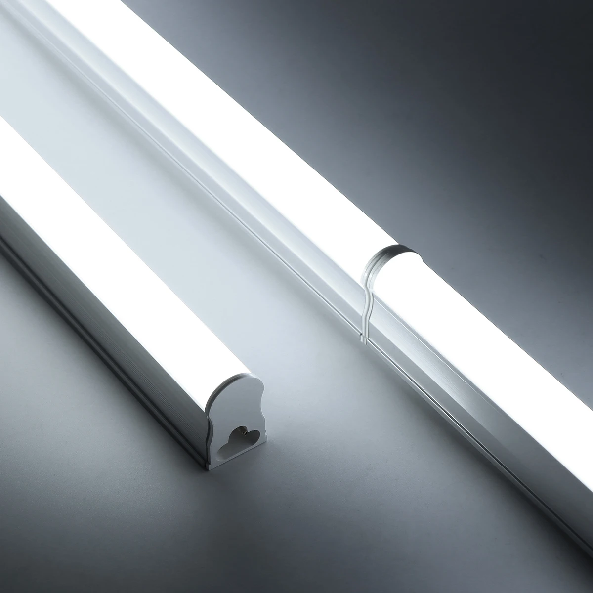 1-6PCS 220V EU Power Plug Under Cabinet Light T5 LED Tube Lamp 50cm Home Lighting Fluorescent Lamp With Push Button Switch 1