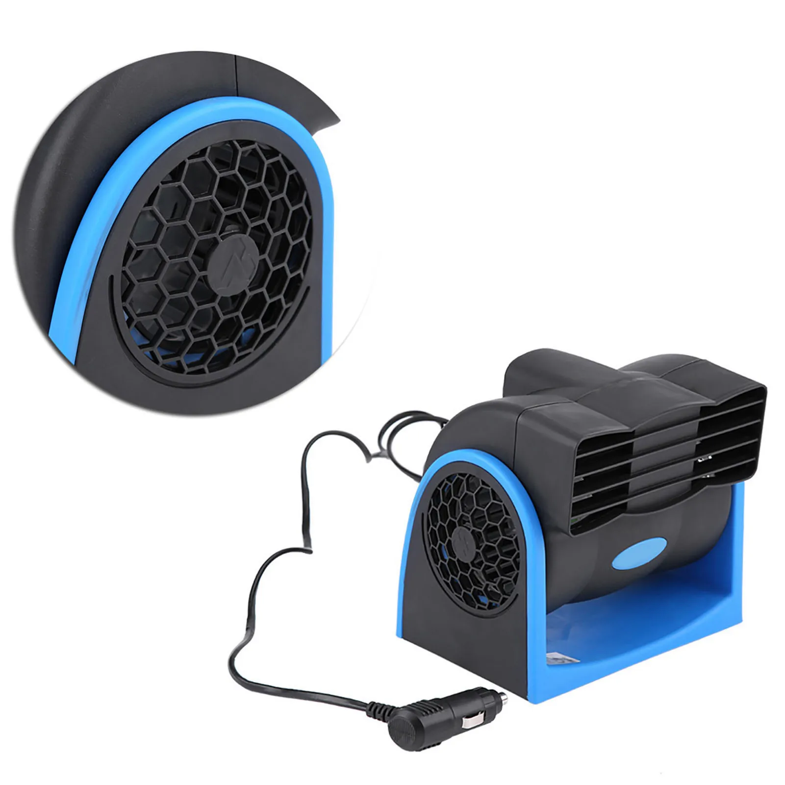 Auto Car Vehicle 12V Electric Fan Mini Adjustable Speed Silent Air Fan Car Air Fan Car Fan Electric Fan Car Silent Air Fan 2