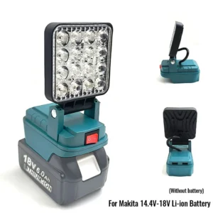 For Makita 14.4V-18V Li-ion Battery Lantern Outdoor Flashlight Cordless LED Work Light Camping Lamp Emergency Lighting 1