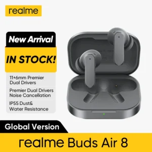Global Version realme Buds Air 8 55dB Ultra Depth Noise Cancellation True Wireless Earphone Bluetooth 5.4 Earbuds LHDC 5.0 IP55 1