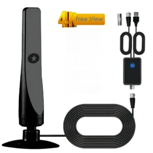 Indoor and outdoor high-definition ground wave digital TV antenna HDTV antenna supports DVB-T/T2, ISDB-T, DMB-T/H, ATSC 1