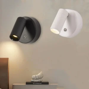 Rechargeable LED Wall Lamp Touch Night Lights Wireless Magnetic Spotlight 360° Rotation For Bedroom Bedside Reading Lighting 1