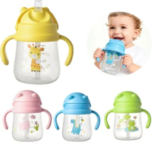 Children's Drinking Cup Baby Learning Drink Water Training Cup with Double Handlefor Toddler Baby Learning Independent Drinking 1