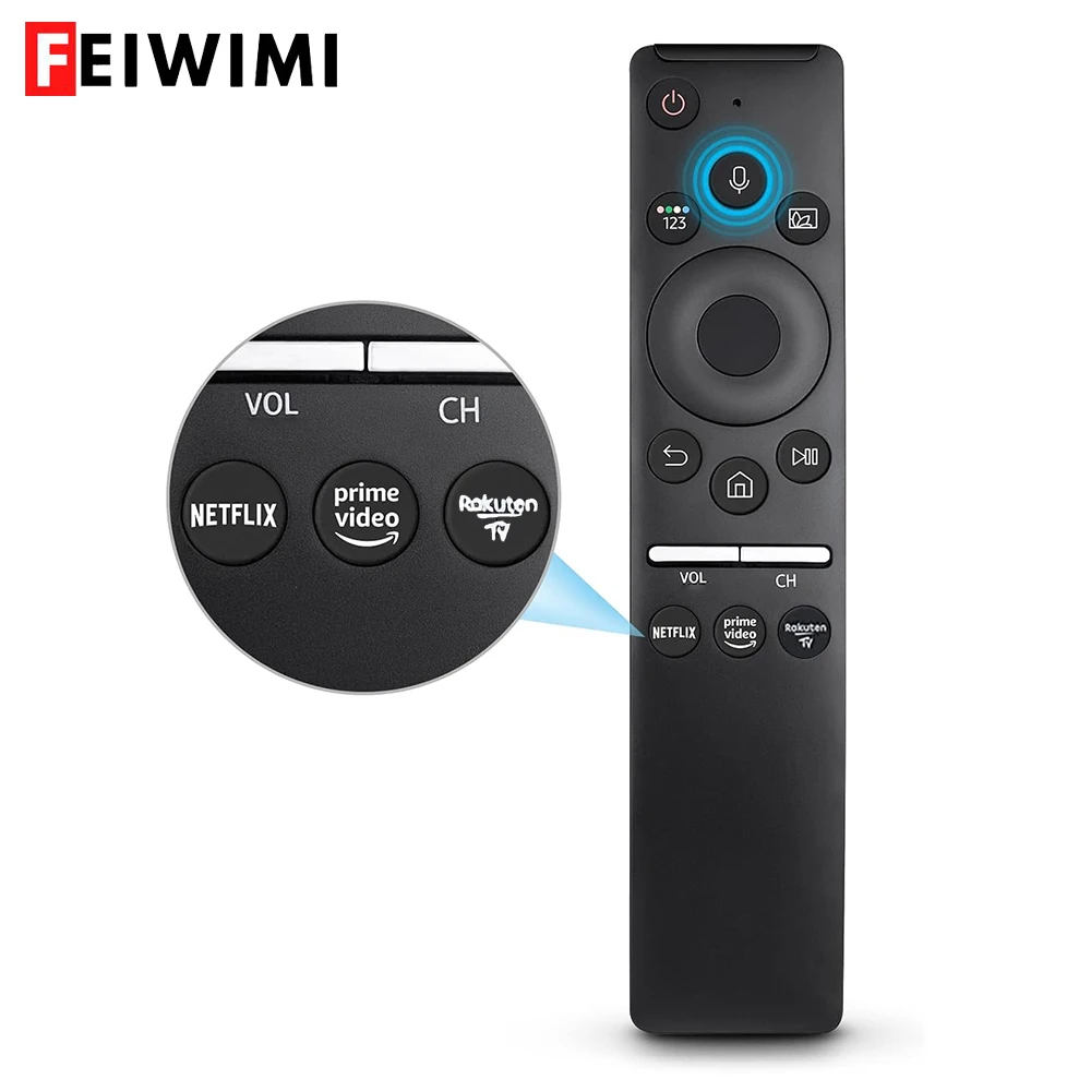 Voice Replacement Remote Control for Samsung TV Curved Frame UHD QLED LED 4K 8K Smart TVs, Universal Remote for All Samsung TV 1