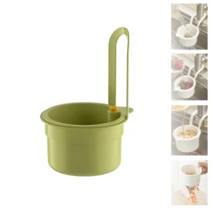 Kitchen Sink Strainer Basket with Faucet Hanging Waste Catcher And Draining Filter Press for Easy Dumping 1