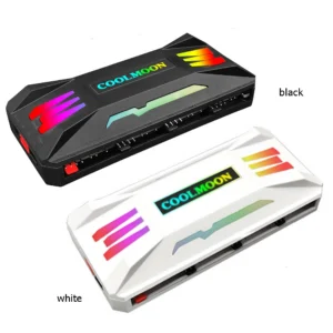 COOLMOON RGB Controller 4Pin PWM 5V 3Pin ARGB Cooling Fan Smart Remote Control for Computer PC Case Chassis Radiator 1