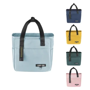 Insulated Bento Lunch Box Thermal Bag Large Capacity Food Zipper Storage Bags Container for Women Cooler Travel Picnic Handbags 1