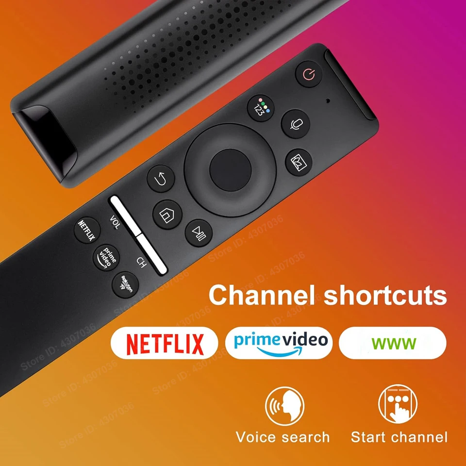 Voice Replacement Remote Control for Samsung TV Curved Frame UHD QLED LED 4K 8K Smart TVs, Universal Remote for All Samsung TV 5