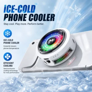 Ice Cold MEMO CX20 Semiconductor Phone Cooler Powerful Cooling Digital Power Display Magnetic Clip 2 in 1 for Mobile Gaming 1