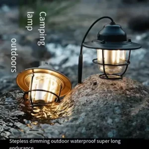 Outdoor Retro Smalldroplight, Campsite Lamp, Atmosphere Lamp, USB Charging Tent Light, LED Camping Hangling Lamp 1